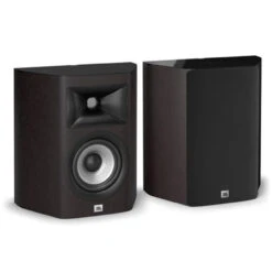 JBL - Studio 610 On-Wall Speakers (Dark Wood, Pair) **SCRATCH & DENT**