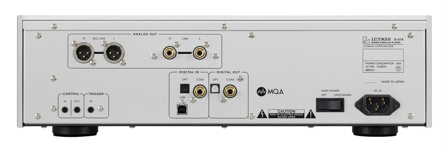 Luxman - D-07X SACD Player 4 Luxman - D-07X SACD Player - Image 2