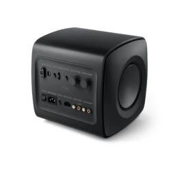 KEF - KC62 Powered Subwoofer -Music Player Store KEF KC62 Subwoofer Black 03 Angle Left Back