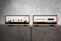 Leak - Stereo 130 Integrated Amplifier -Music Player Store Leak Stereo 130 Integrated Amplifier Walnut 05 Lifestyle