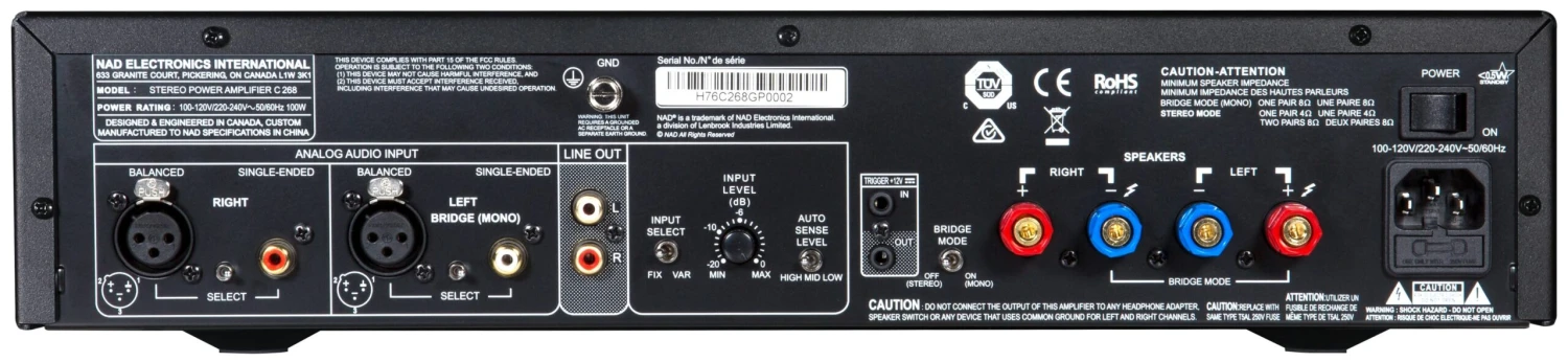 NAD - C 268 Power Amplifier 5 NAD - C 268 Power Amplifier - Image 3