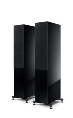 KEF - R7 Meta Tower Speaker (Each) 9 KEF - R7 Meta Tower Speaker (Each) -Music Player Store R7 Meta Black20Gloss grille on perspective Front in20pair