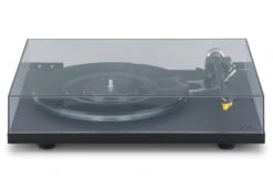 Rega - Planar 6 Turntable (Polaris Grey, No Cartridge) -Music Player Store Rega Planar 6 Turntable 05 Black Front Dustcover