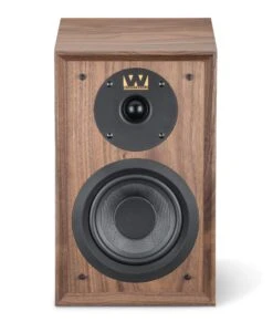 Wharfedale - Denton 80th Anniversary Bookshelf Speakers (Pair) -Music Player Store Wharfedale Denton 80th Walnut 05 Front