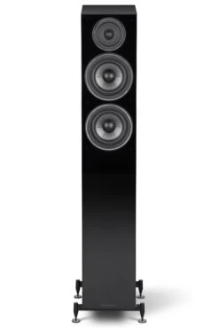 Wharfedale - Diamond 12.4 Tower Speakers (Pair) -Music Player Store Wharfedale Diamond 12 4 Tower Speakers Black 03 Front