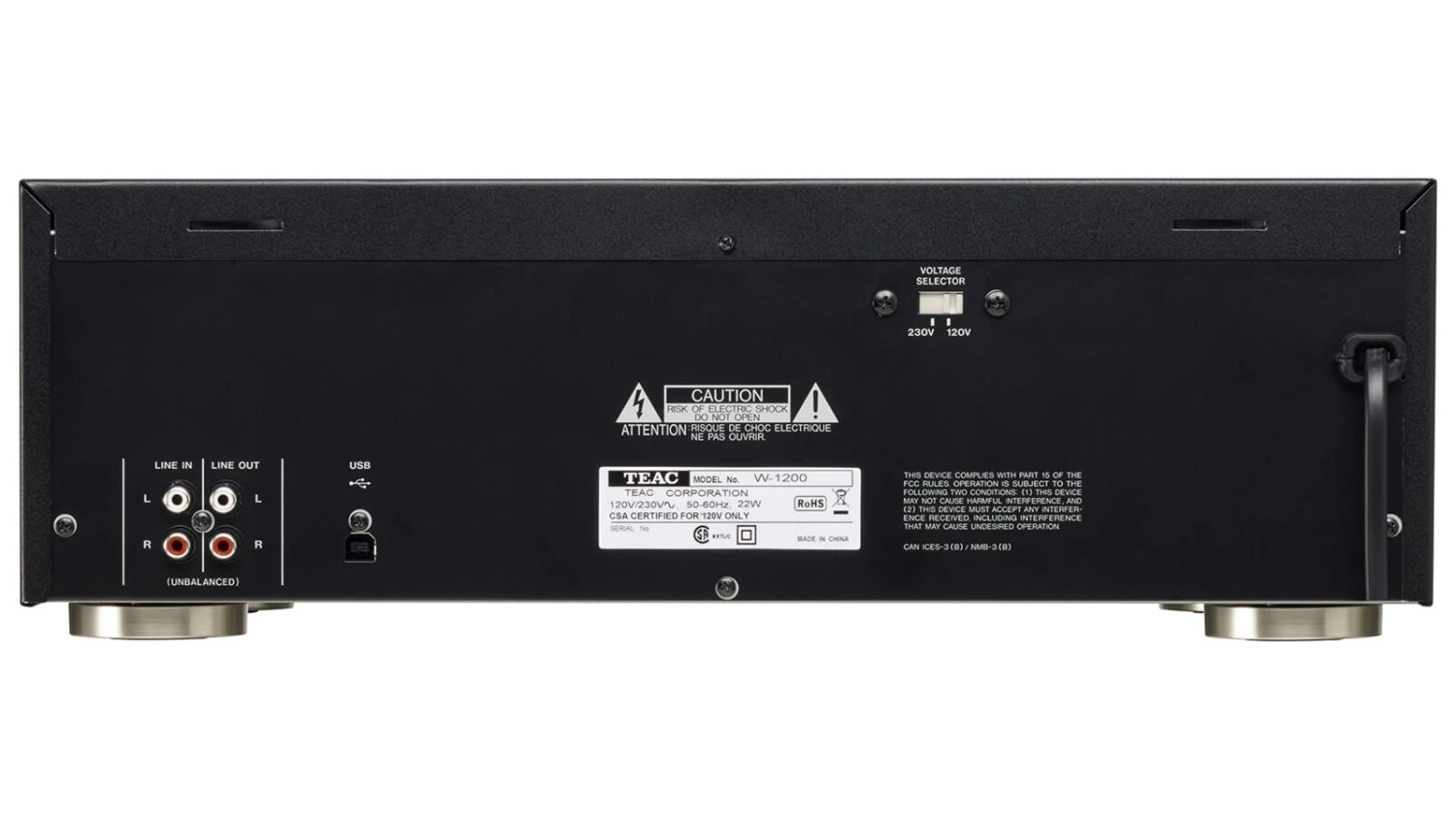 TEAC - W-1200 Dual Cassette Deck 4 TEAC - W-1200 Dual Cassette Deck - Image 2