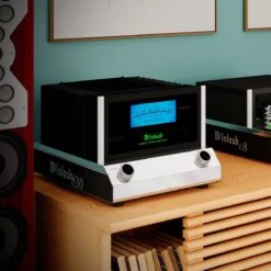 McIntosh - MC830 Monoblock Power Amplifier -Music Player Store y mc830 and c8 lifestyle hi res 1